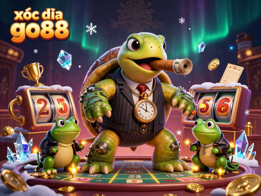 Experience the thrill of xóc đĩa go88 with vibrant characters, casino elements, and dynamic action.